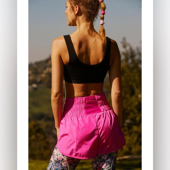 Free People Movement The Way Home Vibrant Pink Women's Shorts XL - Picture 2 of 6